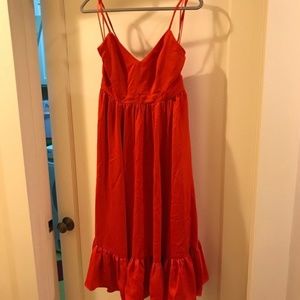J. Crew Drapey Spaghetti Strap Dress NWT Tall 6